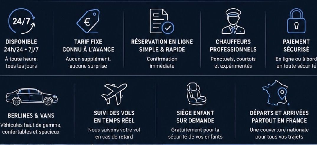 Vtc aéroport paris